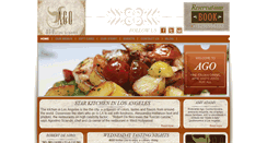 Desktop Screenshot of agorestaurant.com